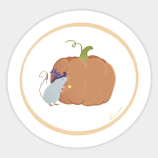 Little Rat Wizard’s Pumpkin Sticker